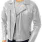  Leather Jackets Hub Mens Genuine Lambskin Leather Jacket (Black, Double Rider Jacket) - 1501104 - Leather Jackets Hub
