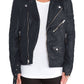  Leather Jackets Hub Mens Genuine Lambskin Leather Jacket (Black, Double Rider Jacket) - 1501115