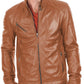  Leather Jackets Hub Mens Genuine Lambskin Leather Jacket (Black, Classic Jacket) - 1501125