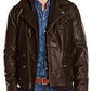  Leather Jackets Hub Mens Genuine Lambskin Leather Jacket (Black, Double Rider Jacket) - 1501131