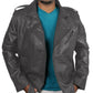  Leather Jackets Hub Mens Genuine Lambskin Leather Jacket (Black, Moto Jacket) - 1501177
