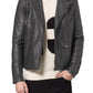  Leather Jackets Hub Mens Genuine Lambskin Leather Jacket (Black, Double Rider Jacket) - 1501188