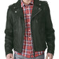  Leather Jackets Hub Mens Genuine Lambskin Leather Jacket (Black, Double Rider Jacket) - 1501190