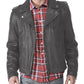  Leather Jackets Hub Mens Genuine Lambskin Leather Jacket (Black, Double Rider Jacket) - 1501190