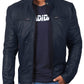  Leather Jackets Hub Mens Genuine Lambskin Leather Jacket (Black, Classic Jacket) - 1501198