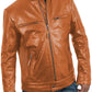  Leather Jackets Hub Mens Genuine Lambskin Leather Jacket (Black, Fencing Jacket) - 1501309