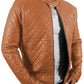  Leather Jackets Hub Mens Genuine Lambskin Leather Jacket (Black, Fencing Jacket) - 1501324