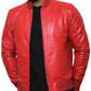  Leather Jackets Hub Mens Genuine Lambskin Leather Jacket (Black, Bomber Jacket) - 1501361