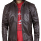  Leather Jackets Hub Mens Genuine Lambskin Leather Jacket (Black, Racer Jacket) - 1501462