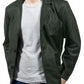  Leather Jackets Hub Mens Genuine Lambskin Leather Coat (Black, Blazer Jacket) - 1501831