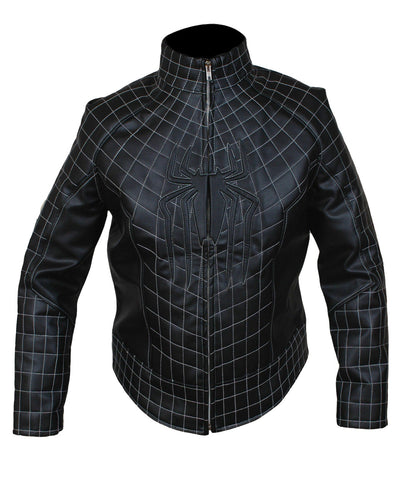 Leather Jackets Hub Men's The Amazing Spider Man 2 Faux Leather Costume Jacket in Black (Black, Fencing Jacket) - 1501785