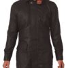 Leather Jackets Hub Mens Genuine Lambskin Leather Over Coat (Black, Long Coat) - 1502823 - Leather Jackets Hub