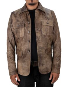 Lamb-Jungle@Qynith Motorcycle-Inspired Long Leather Coat