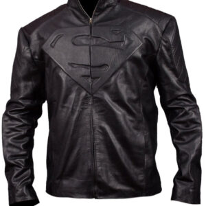 Black@Smallville-Superman-Black-Leather-Jacket