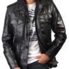 Black@cyclara-black-hooded-biker-leather-jacket