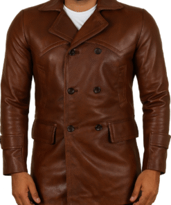 Brown@Brinith Brown Pea Coat