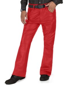 Red@Brivon-Mens-Red-Faux-Leather-Pants