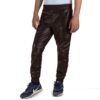 Brown@Delara-Mens-Brown-Faux-Leather-Pants