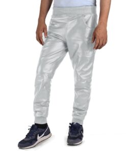White@Delara-Mens-White-Faux-Leather-Pants