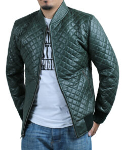 Green@Glimmerix Green Bomber Leather Jacket@glimmerix-green-bomber-leather-jacket