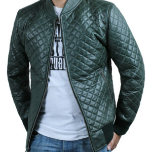 Green@Glimmerix Green Bomber Leather Jacket@glimmerix-green-bomber-leather-jacket