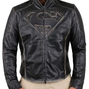 Black@Justice-League-Superman-Black-Leather-Jacket