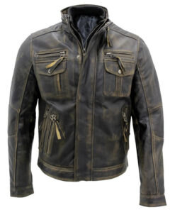 Distressed Black@Rilith-Distressed-Black-Leather-Jacket