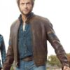 Brown@X-Men-3-Wolverine-Hugh-Jackman-Leather-Jacket