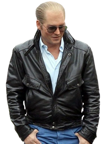 Johnny Depp Black Mass Leather Jacket