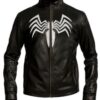 Black-White@Tom-Holland-Spider-Man-Homecoming-Black-Leather-Jacket