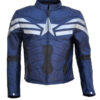 Navy Blue@Chris-Evans-The-Winter-Soldier-Captain-America-Blue-Leather-Jacket