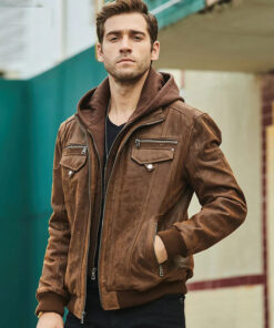 Suede-Tan@Karith-Brown-Suede-Hooded-Leather-Jacket