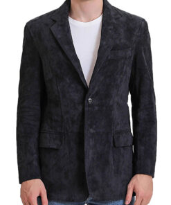 Suede-Black@Orlith-Black-Suede-Blazer