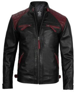 Black@Nivira-Black-Biker-Quilted-Leather-Jacket