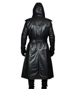 Black@Quivon-Hooded-Men's-Winter-Leather-Overcoat-image2
