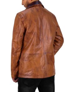 TAN@lyxis-distressed-leather-double-breasted-men's-winter-coat-image2