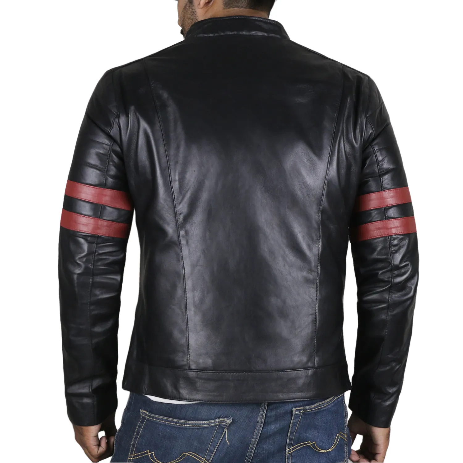 Black@Mens-Black-Leather-Motorcycle-Jacket-Retro-Style-Biker-Jacket-Back