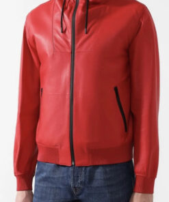 Red@meteorix-red-hooded-bomber-leather-jacket