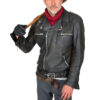Back@NEGAN-Leather-Jacket