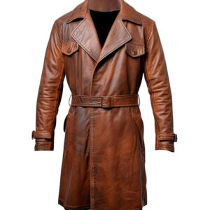 Vax Brown@Qorion-Motorcycle-Leather-Duster-Coat