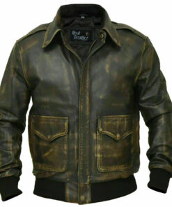 Distressed Black@stellarix-distressed-black-aviator-leather-jacket