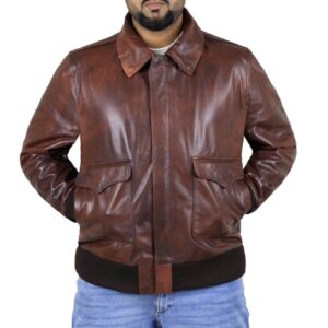 Distressed Brown@synara-distressed-brown-aviator-leather-jacket