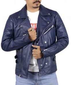 Navy Blue@vaporix-blue-double-rider-leather-jacket