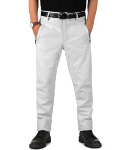 White@Veyron-Mens-White-Faux-Leather-Pants