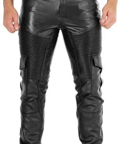 Black@Ylira-Mens-Black-Faux-Leather-Pants