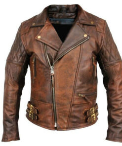 Distressed Brown@zenthix-distressed-brown-double-rider-leather-jacket