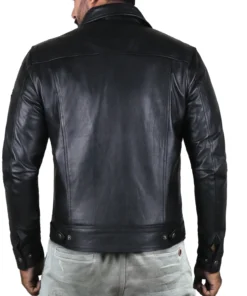 Black@orbitix-black-aviator-leather-jacket-back