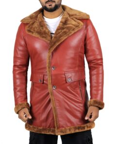 Maroon@ulyxis-shearling-lined-leather-overcoat