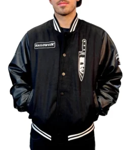 Michael-Myers-Halloween-Black-Varsity-Jacket