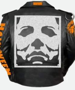 Alternative view of Michael Myers Halloween Leather Biker Jacket